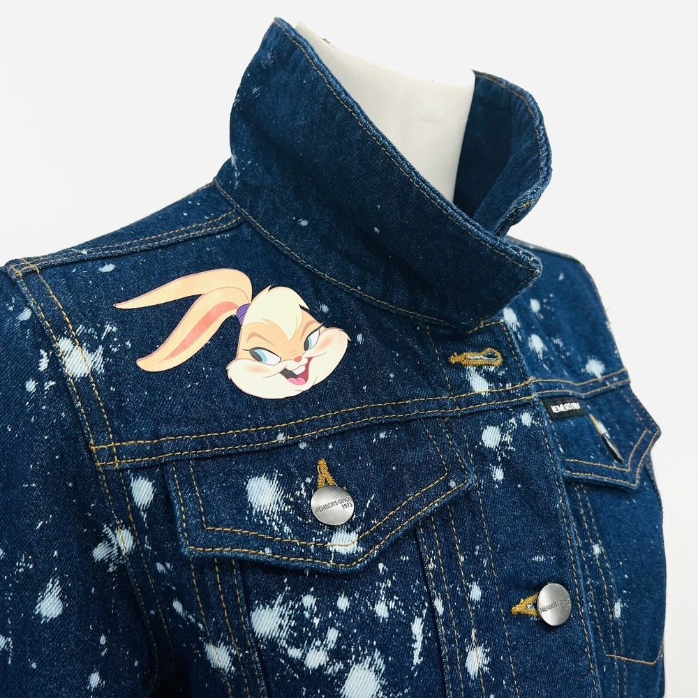 NWT Members Only Women's Space Jam Legacy Looney Tunes Squad Blue Jacket Size M - Picture 6 of 11
